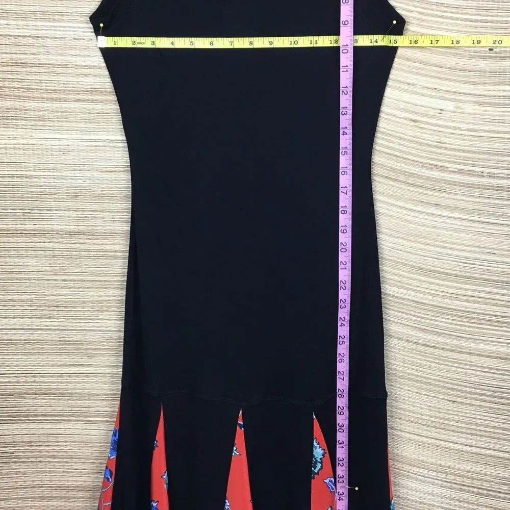 Derek Lam 10 Crosby NEW Silk-Trim Tank Dress Black Made in Portugal Size 8 - Picture 14 of 15